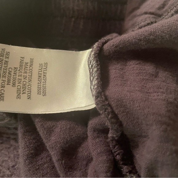 Z Supply 💙 Ashton Slub Flare Pants in Dark Grey/Charcoal - Picture 7 of 8